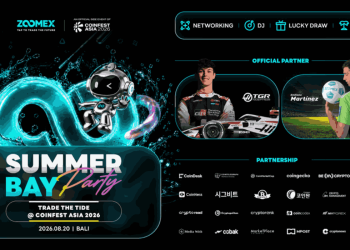 Zoomex to Attend Coinfest Asia 2026 as Gold Sponsor and Host Summer Bay Party in Bali